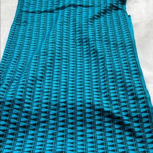 Fabric Al Aiman African Crystal Sanya 100% Cotton 4 Yds  Blue Black Triangles